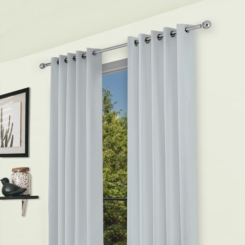 Cortina Blackout  274 X 213 Cm 2 Paneles Gris Bloquea Ruido y Luz