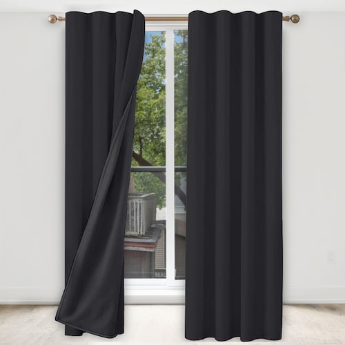 Cortina Blackout 274 X 213 Cm 2 Paneles Bloquea Ruido y Luz