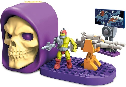 Mega Construx Craneos De Skeletor Morado Trap Jaw cañon laser 