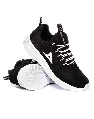 Tenis Pirma 0248 Deportivo Running Negro Blanco Mujer