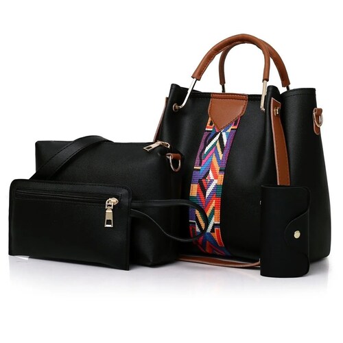 Set 4 Bolsos Modernos Mujer Dama Hombro De Alta Calidad.