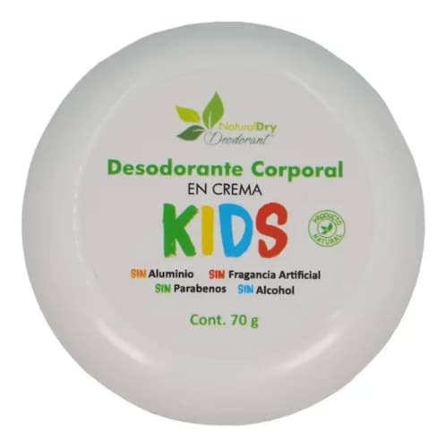 Desodorante Naturaldry Kids 70g Natural Hidrata Elimina Olor