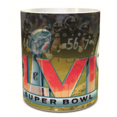 TAZA BLANCA, CONMEMORATIVA SUPER BOWL 2022