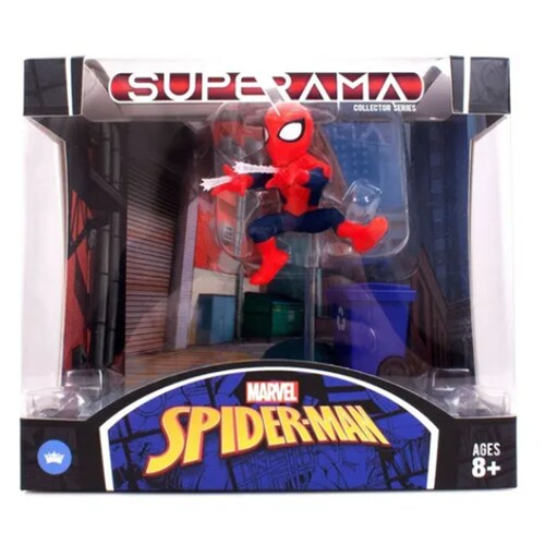 Figura Marvel Avengers Spiderman Con Escenario Superama