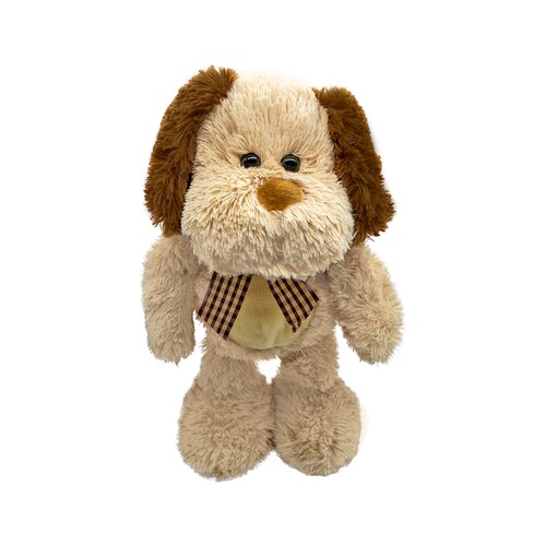 Perro De Peluche Café Con Moño Perrito Felpa 36 Cm 2 Piezas Perros de Peluche Suave Mediano 