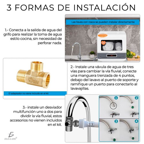 Mini Lavavajillas Con Depósito De Agua 