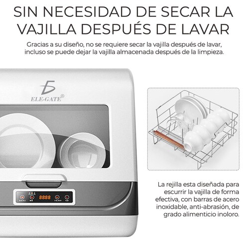 Mini Lavavajillas Con Depósito De Agua 
