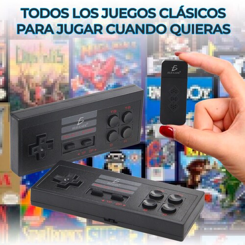 Consola Mini Retro 888 Juegos Con Controles - Sin Cables - Los mejores juegos