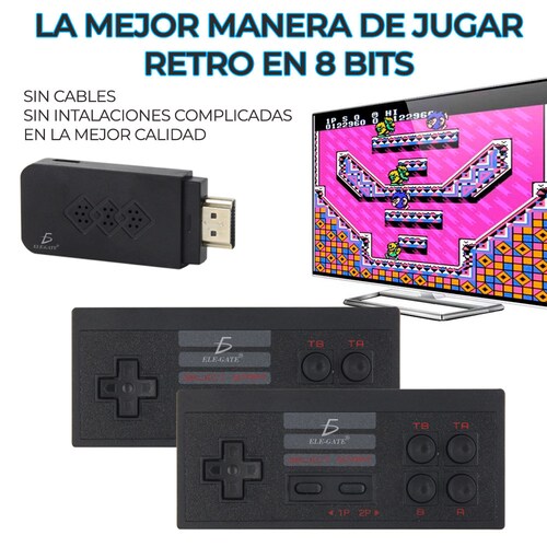 Consola Mini Retro 888 Juegos Con Controles - Sin Cables - Los mejores juegos