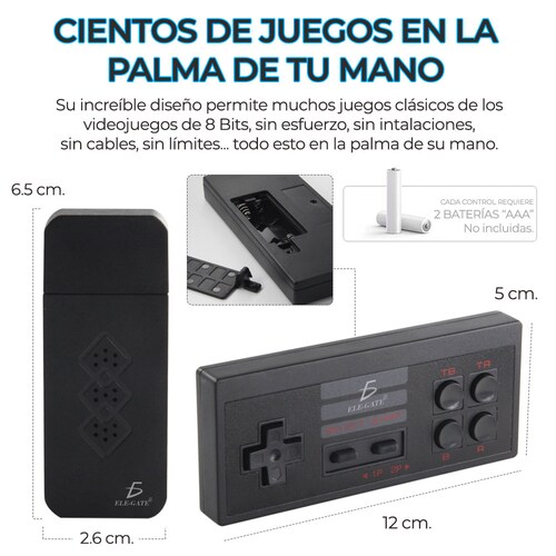 Consola Mini Retro 888 Juegos Con Controles - Sin Cables - Los mejores juegos