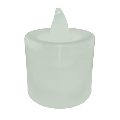 Velas Led Electricas Con Efecto Llama Pilas Bateria Decorativa Blanca 
