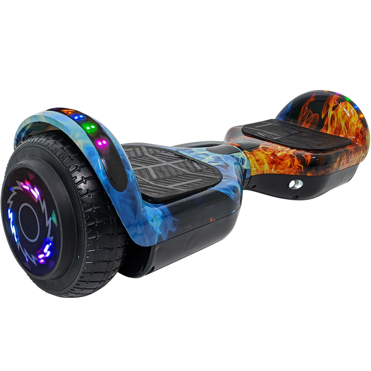 Patineta Electrica Estilo Hoverboard 12 km Bluetooth Luz Led Llamas