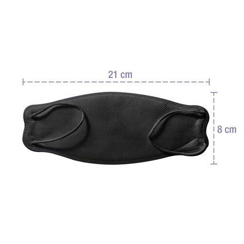 Cubrebocas Coreano Negro Con 4 Capas Kf94 50 Pz.
