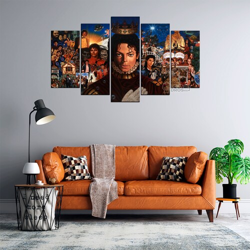 Cuadro Decorativo Michael Jackson Michael 100x60cm 5pzs Cuadros MX