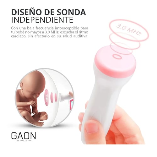 Ultrasonido Portatil Doppler Fetal Oye Latidos De Tu Bebe 