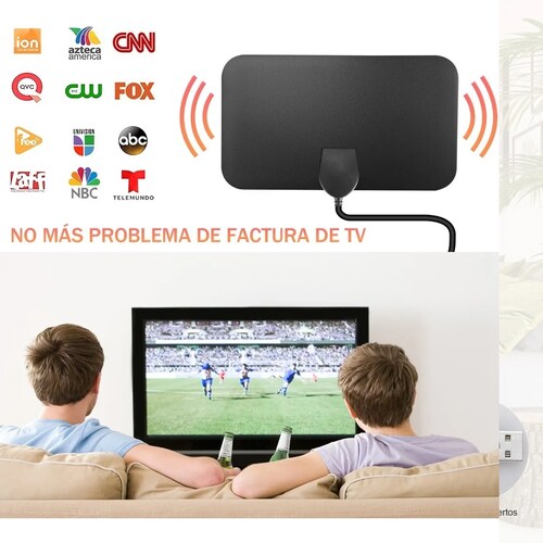 Antena de TV Digital, Antena De Television Digital 4K 1080P para HDTV  Interiores para TDT Digital