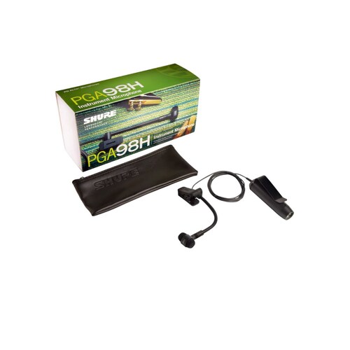 MICRÓFONO SHURE PGA98H-XLR CONDENSADOR PARA INSTRUMENTO.