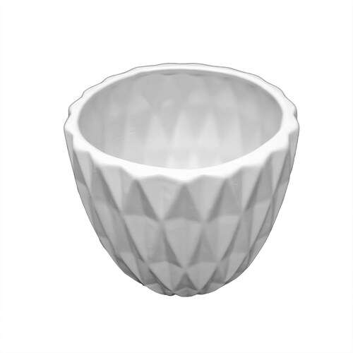 Maceta de Cerámica Trompo Diamante