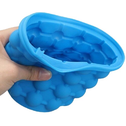 Molde Hielos Ice Bebidas Cube Azul Silicon Hielera