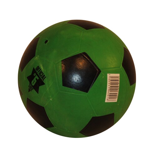 Paquete de 3 Balones De Futbol Fire Sports De Hule Verde #5