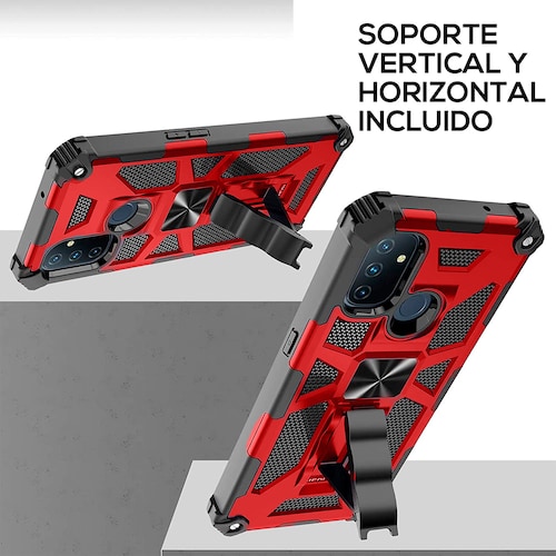 Funda Uso Rudo Rugged Robot  Para Samsung S21 Ultra Rojo