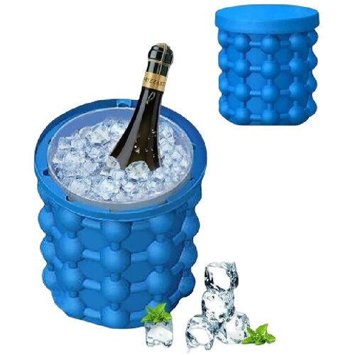 Molde Hielos Ice Bebidas Cube Azul Silicon Hielera