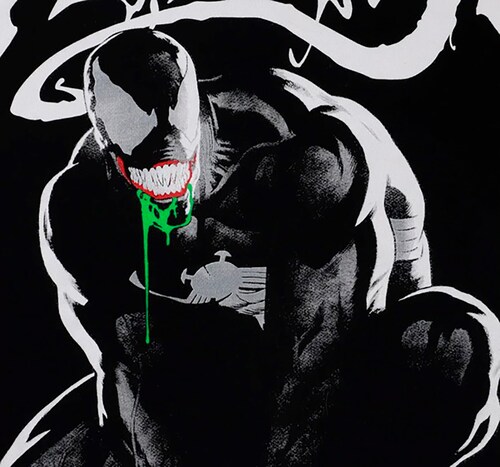 Playera Mascara De Latex Symbiote Venom
