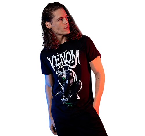 Playera Mascara De Latex Symbiote Venom