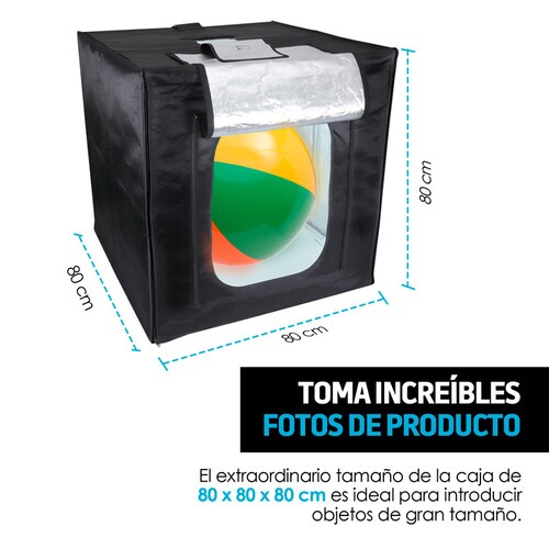 Caja de Luz para Fotografía Profesional Extra Grande (80x80 cms) Redlemon
