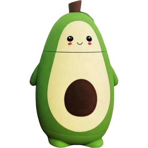 Termo Aguacate Kawaii Acero Inoxidable 280 Ml Verde Ojos Abiertos