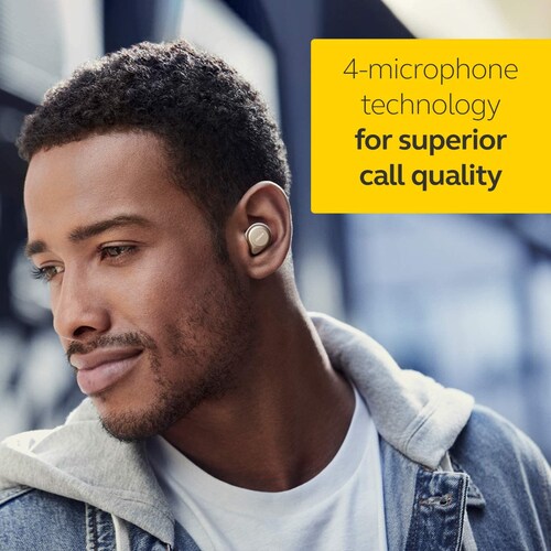 Audífonos Jabra Elite 65t  Auriculares Bluetooth con Cancelación Pasiv ige Dorado