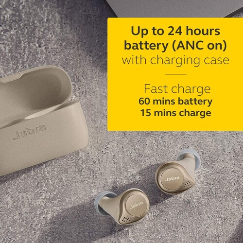 Audífonos Jabra Elite 65t  Auriculares Bluetooth con Cancelación Pasiv ige Dorado