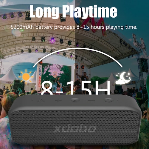 XDOBO Wing 2020 Bocina Bluetooth de 20 W IPX7 TWS