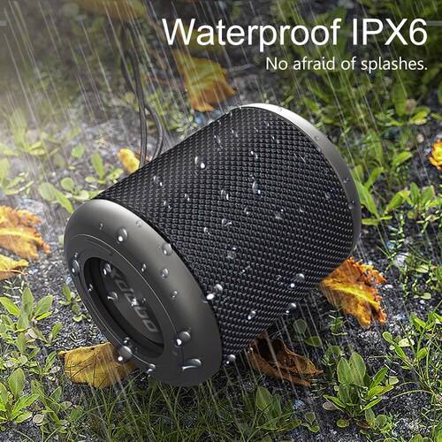 XDOBO Draco Mini Bocina Bluetooth 5.0 de 15W IPX6 TWS Negro