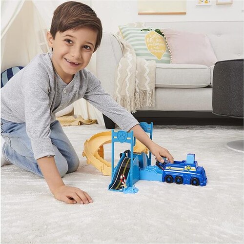 Paw Patrol Pista Chase Rescue Set Repara El Puente True Metal