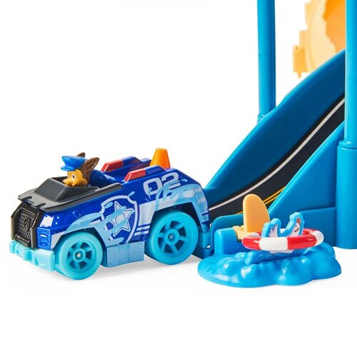 Paw Patrol Pista Chase Rescue Set Repara El Puente True Metal