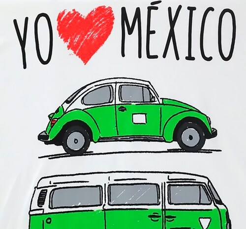 Playera Yo Amo México Aniversario Mujer Mascara De Latex