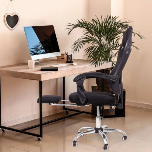 Silla Oficina Reclinable Con Reposapies Soporte Lumbar