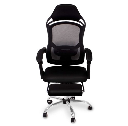 Silla Oficina Reclinable Con Reposapies Soporte Lumbar