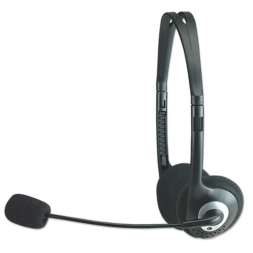AUDIFONOS DIADEMA MANHATTAN AJUSTABLE CON MICROFONO CONTROL DE VOLUMEN 3.5MM