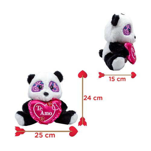 Peluche panda cuty love - saint valentin