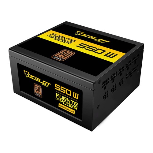 Fuente de poder, Ocelot Gaming OGPS500S de 550W, ATX, Semimodular, 80+ Bronze
