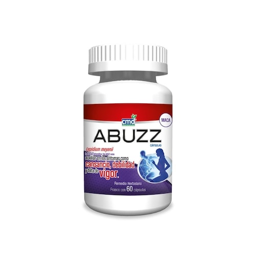 Abuzz Lepidium Meyenii Para Cansancio, Debilidad Y Falta De Vigor 60 Caps Cmd Laboratorio 