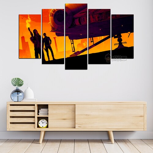 Cuadro Decorativo Star Wars Han Solo Una Historia de Star Wars Digital Art 100x60cm 5pzs Cuadros MX