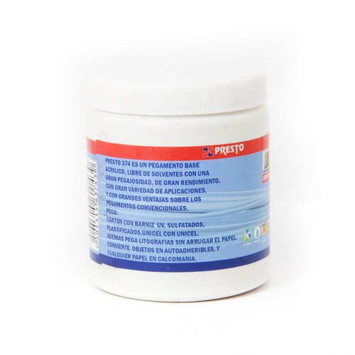 Pegamento para calcomania líquida Cartón presto cubeta 300gr