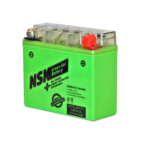 Bateria Moto NSK Green GEL 12N7BL-BS 149x60x129