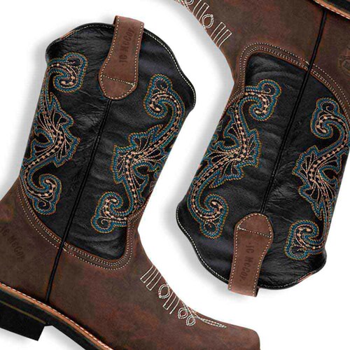 Botas vaqueras marca Jc McCoy, color moka, para hombre, mod. 1004472