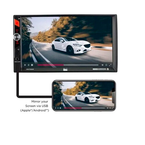 Auto Estereo De Pantalla Doble Dual Con Mirror Link Dm70mir