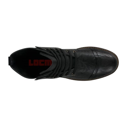 Botas tipo heavy marca Locman color negro, para hombre, mod. 158153