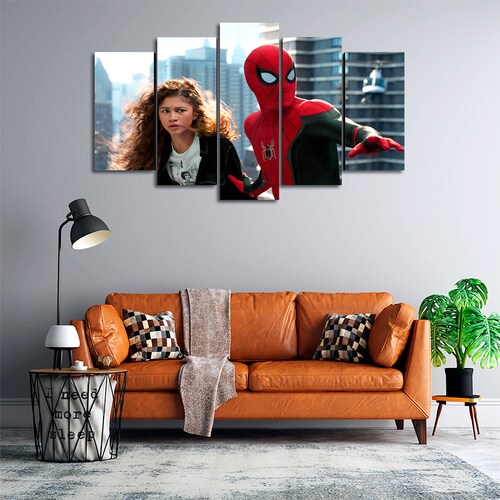 Cuadro Decorativo Spiderman NWH Michelle Jones-Watson Marvel 100x60cm 5pzs Cuadros MX